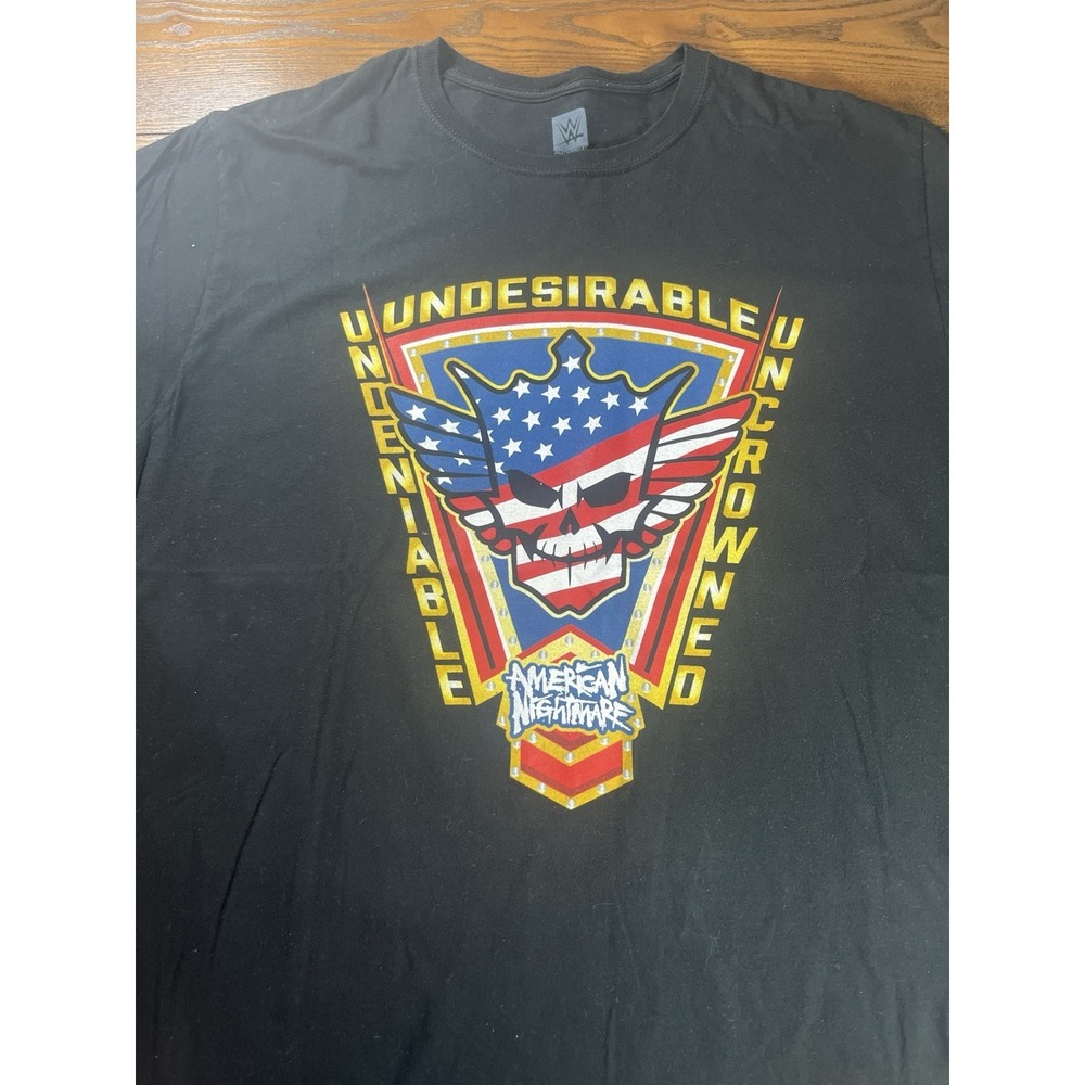 Cody Rhodes WWE Shirt Mens 2XL Black American Nightmare Undesirable Undeniable